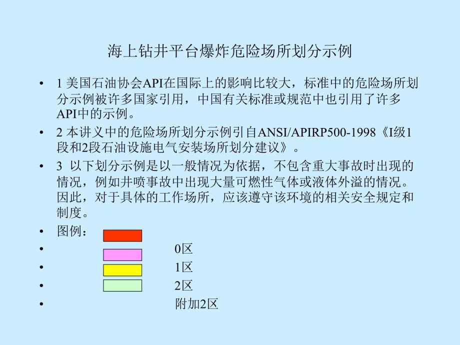 海上钻井平台分区演示文稿_第1页