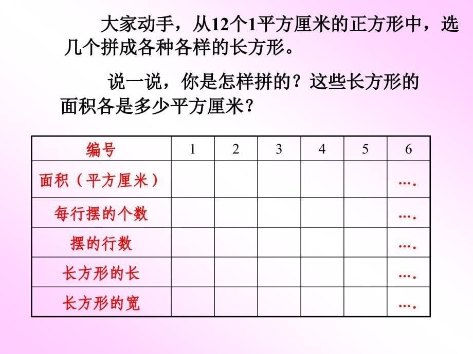 苏教版三年下长方形和方形的面积计算ppt课件之一_第5页