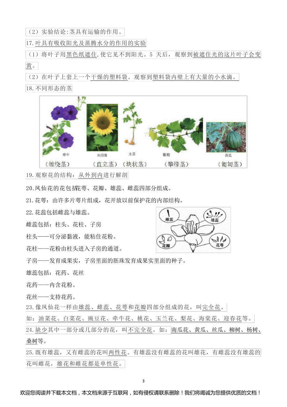 新改版教科版四年级下册科学全册知识点梳理(含问答题总结) 单元背诵版_第3页