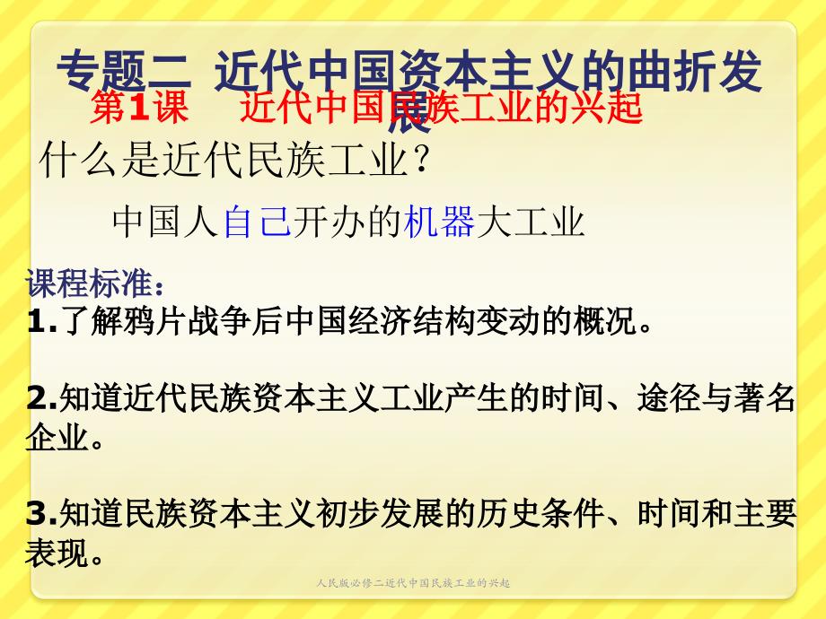 人民版必修二近代中国民族工业的兴起课件_第2页