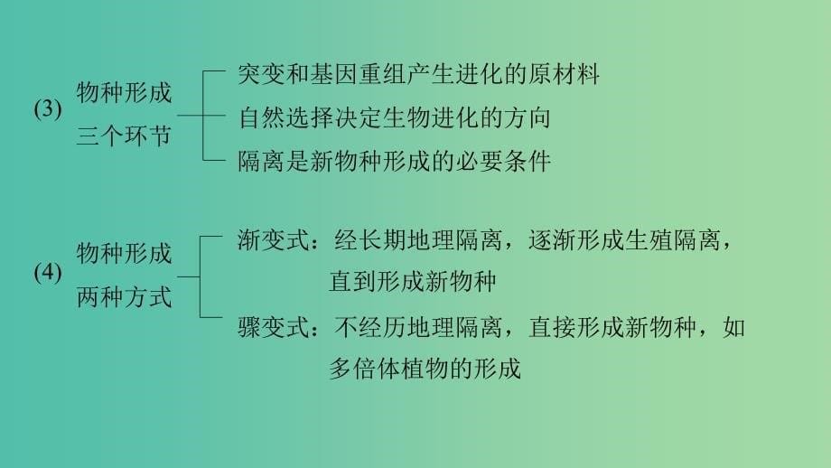 高考生物专题总复习考前三个月专题6变异育种和进化考点18理解现代生物进化理论并掌握相关计算课件.ppt_第5页