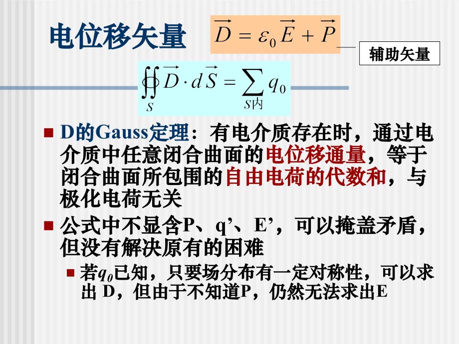 电磁学课件：4_2有介质存在时的Gauss定理和环路定理_第3页