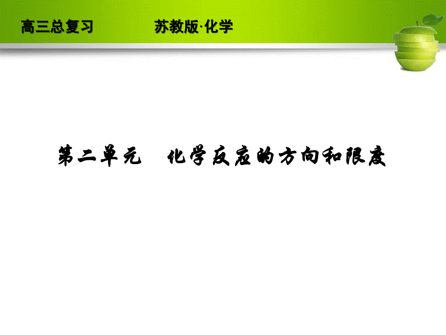 化学反应的方向和限度ppt课件_第1页