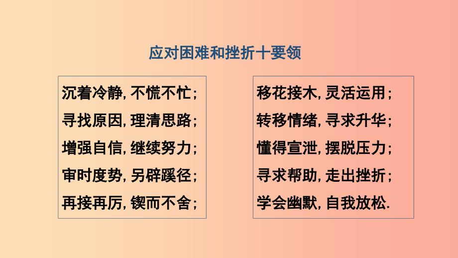 九年级道德与法治上册 第一单元 努力战胜自我 第1课 在磨砺中成长 第2框 搏击风雨我坚强课件 陕教版.ppt_第3页