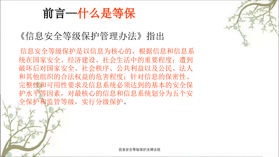 信息安全等级保护法律法规PPT课件_第3页