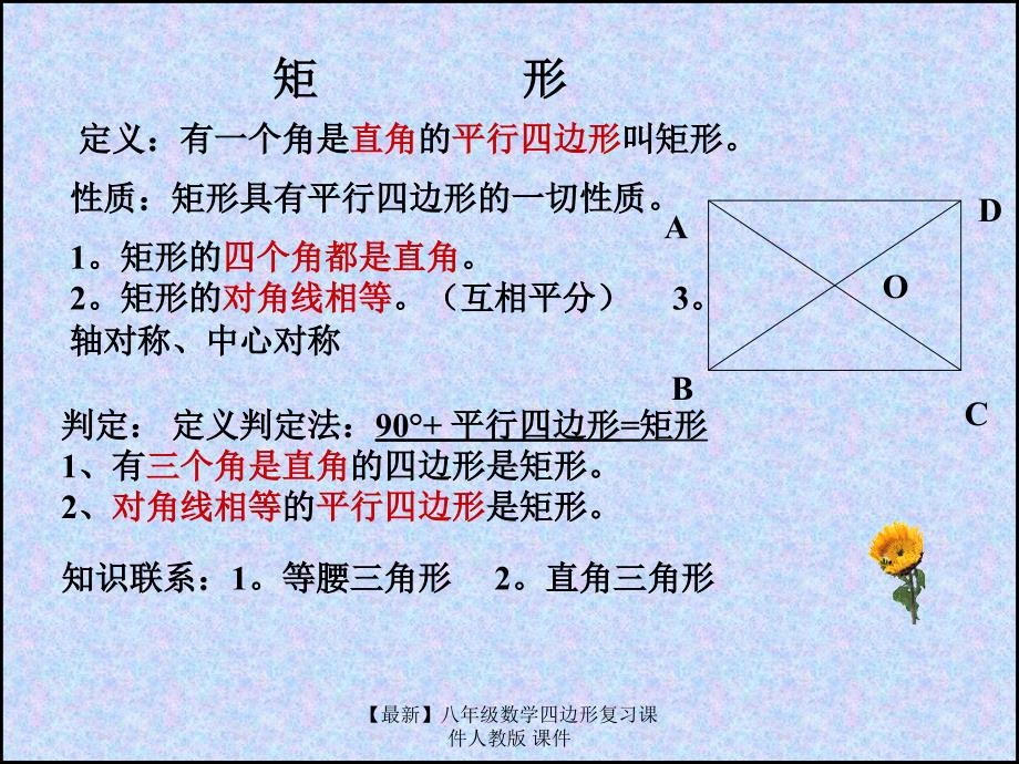 最新八年级数学四边形复习课件人教版课件_第4页