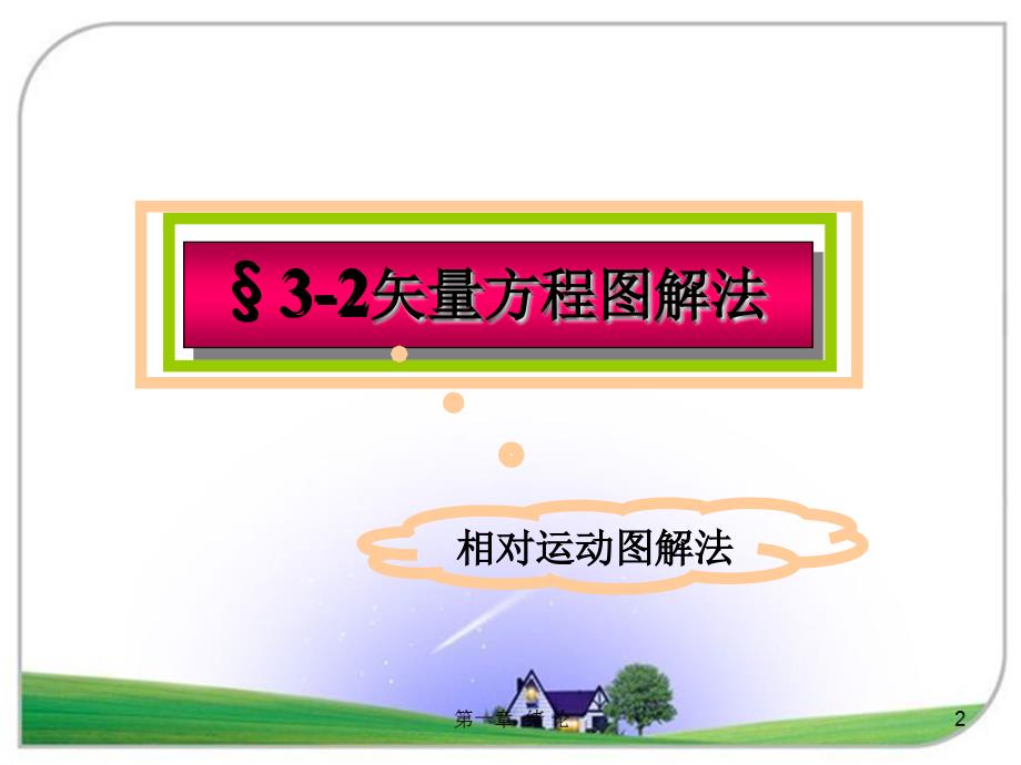 机构的运动分析-相对运动矢量方程图解法.ppt_第1页