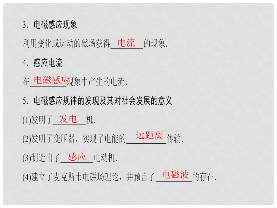 高中物理 第1章 电磁感应 1+2 电磁感应的发现 感应电流产生的条件课件 教科版选修32_第4页