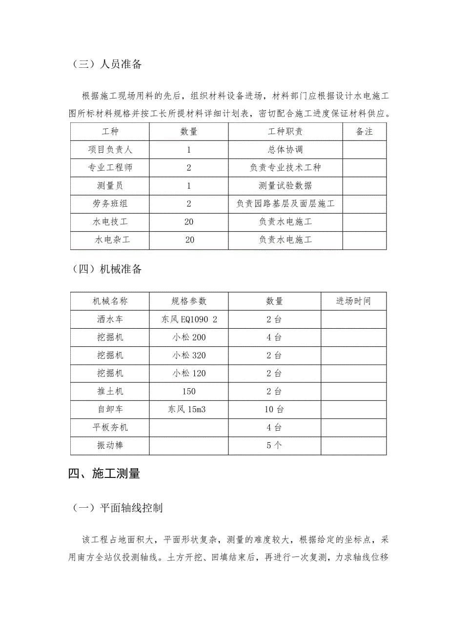 森林公园景观工程水电安装专项方案_第5页