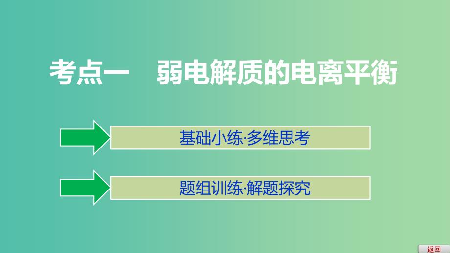 2019高考化学大一轮复习 第八章 水溶液中的离子平衡 第27讲 弱电解质的电离课件 鲁科版.ppt_第3页