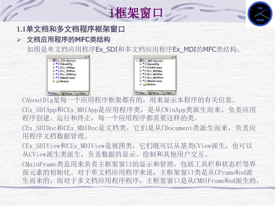 MFC框架窗口界面设计优秀课件_第2页