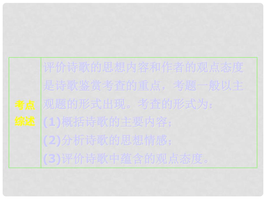 高考语文复习指导 思想内容和观点态度课件_第2页