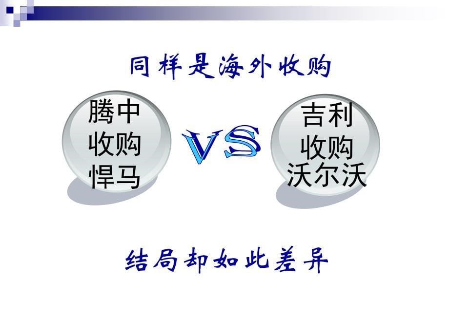 吉利收购沃尔沃与藤中收购悍马比较课件_第5页