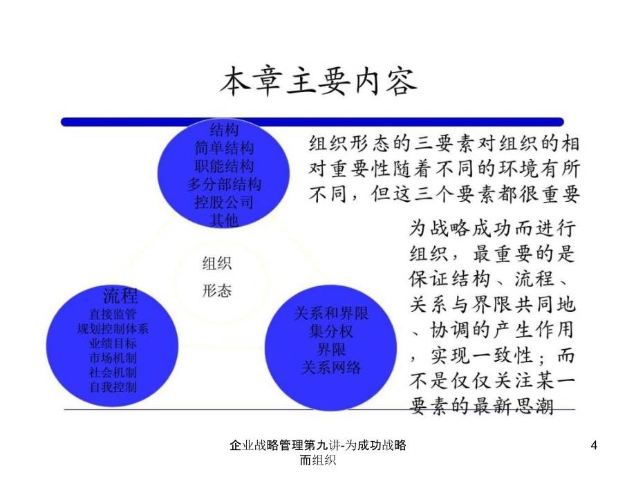 企业战略管理第九讲为成功战略而组织课件_第4页