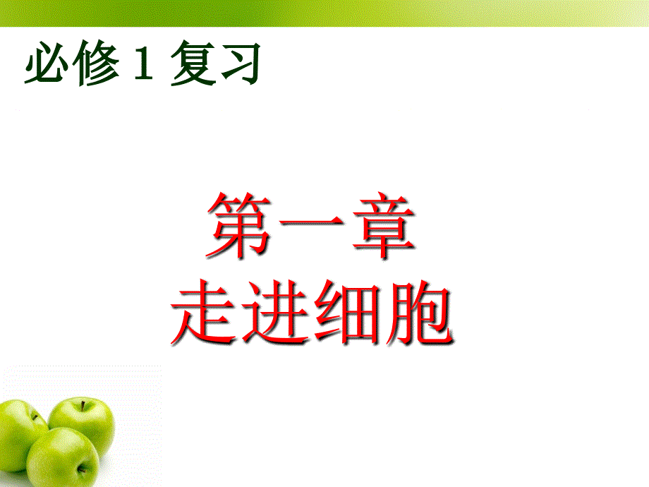 人教版教学课件生物第一章复习(人教).ppt_第1页