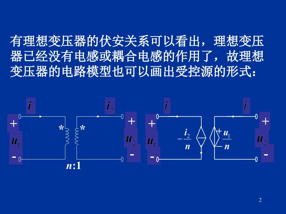 理想变压器和全耦合变压器(精选PPT)课件_第2页