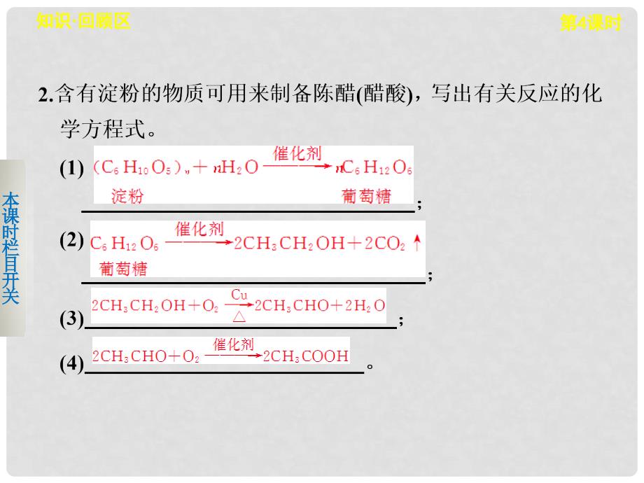 高中化学 3.2.4 糖类课件 苏教版必修2_第4页