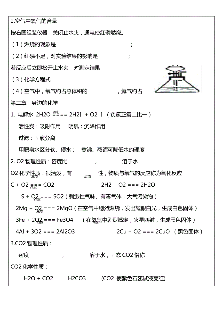 沪教版九年级化学上册知识点整理_第2页