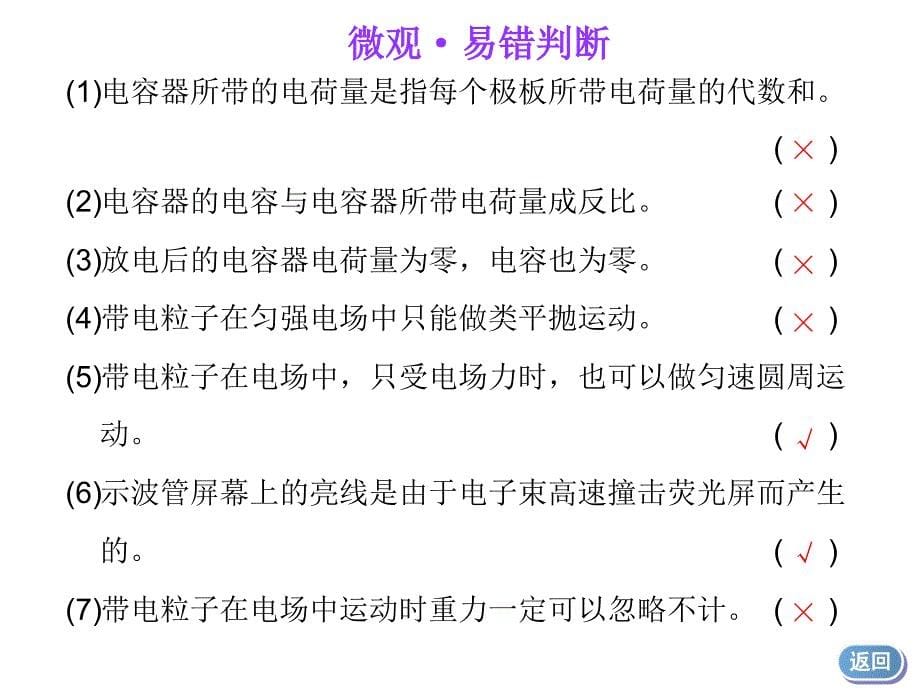 一轮复习物理江苏专版第六章第3节带电粒子在电场中的运动_第5页