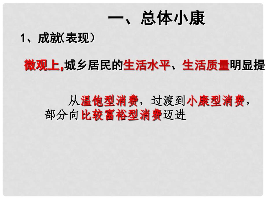 高中政治 4.10.1《全面建成小康社会的目标》课件 新人教版必修1_第4页