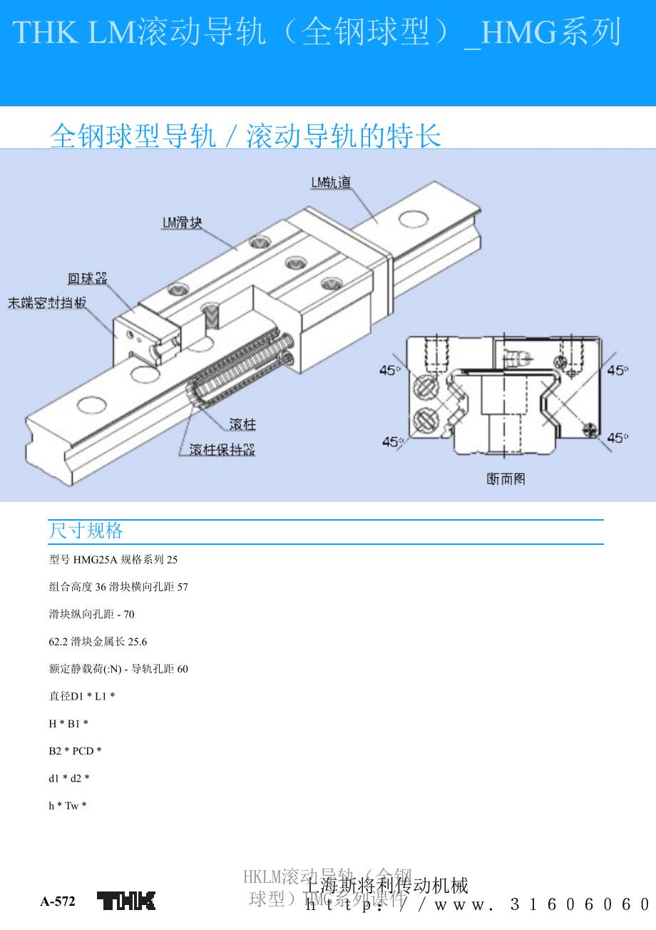 HKLM滚动导轨全钢球型HMG系列课件_第1页