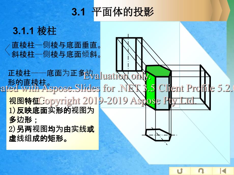 建筑设计制图第三章基本体的投影ppt课件_第2页