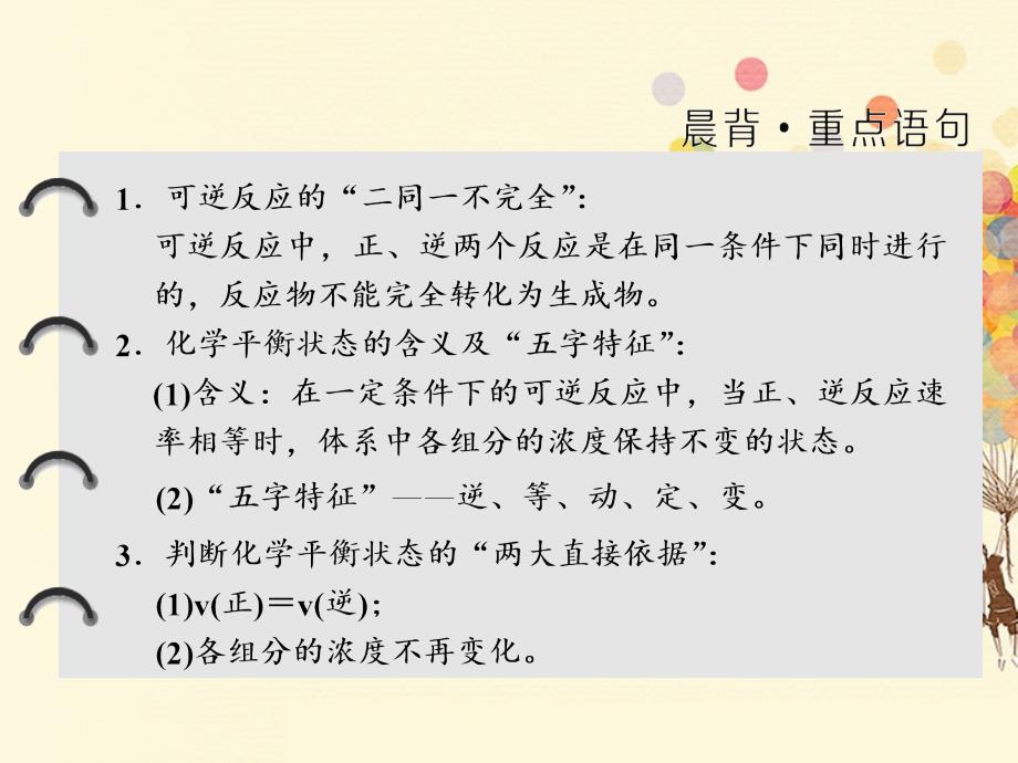 （浙江专）高中化学 专题2 化学反应与能量转化 第一单元 第二课时 化学反应的限度课件 苏教必修2_第2页