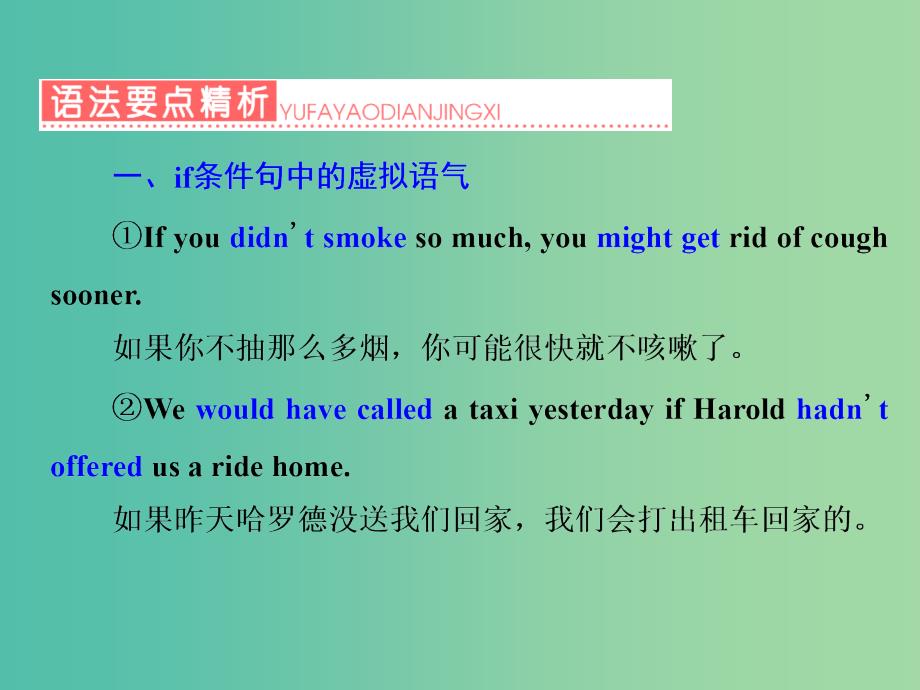 江苏专用2020高考英语一轮复习学通语法第十讲虚拟语气课件牛津译林版.ppt_第2页