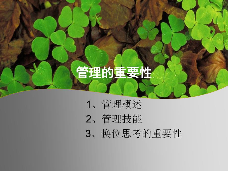 《管理的重要性》PPT课件_第1页