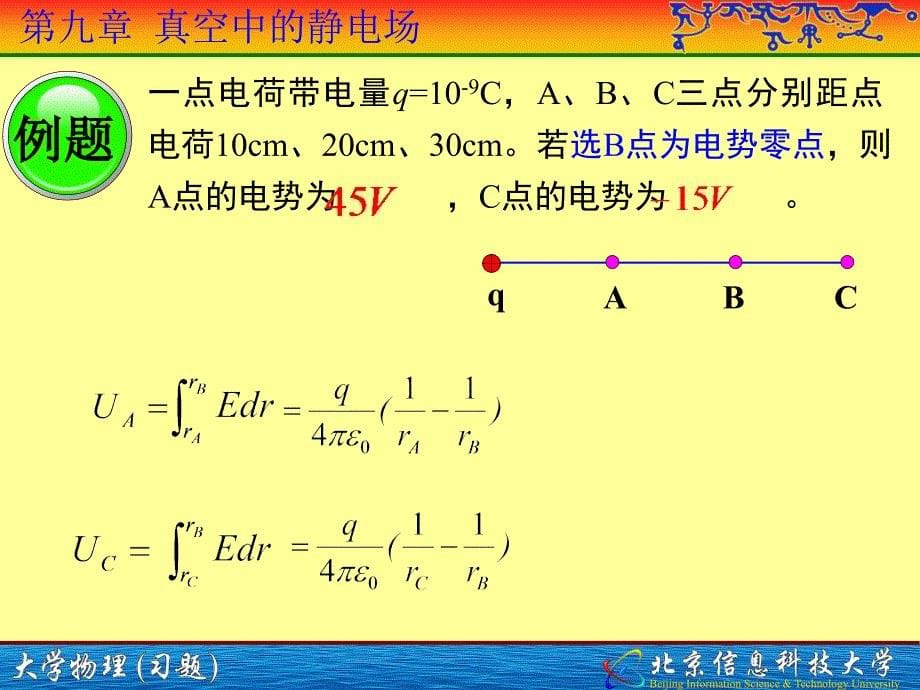 大学物理课件：第09章 静电场(习题)_第5页