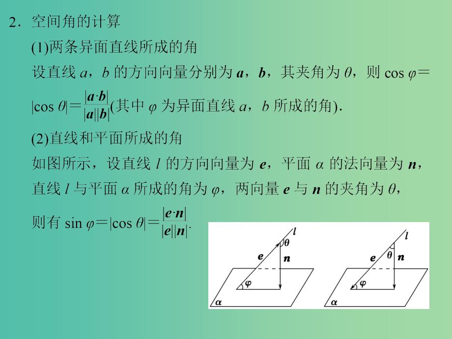 高考数学二轮复习 专题4.3 立体几何中的向量方法课件 理.ppt_第4页