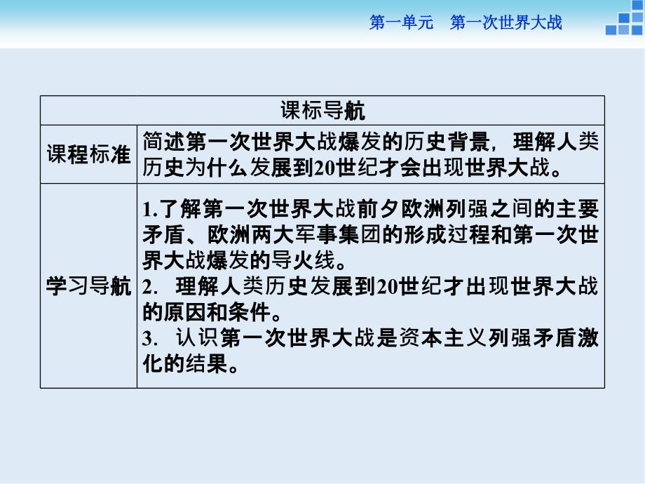 高中历史人教版选修3课件： 第一单元第1课 第一次世界大战的爆发 课件33张_第4页