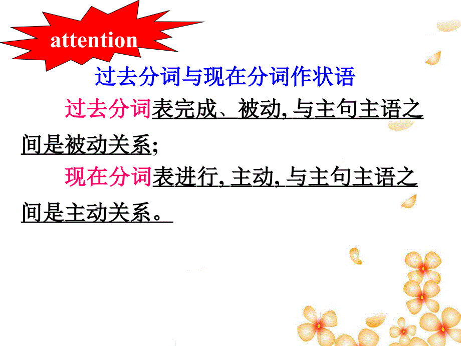 过去分词是非谓语动词一种形式表示完成和被动动作_第3页