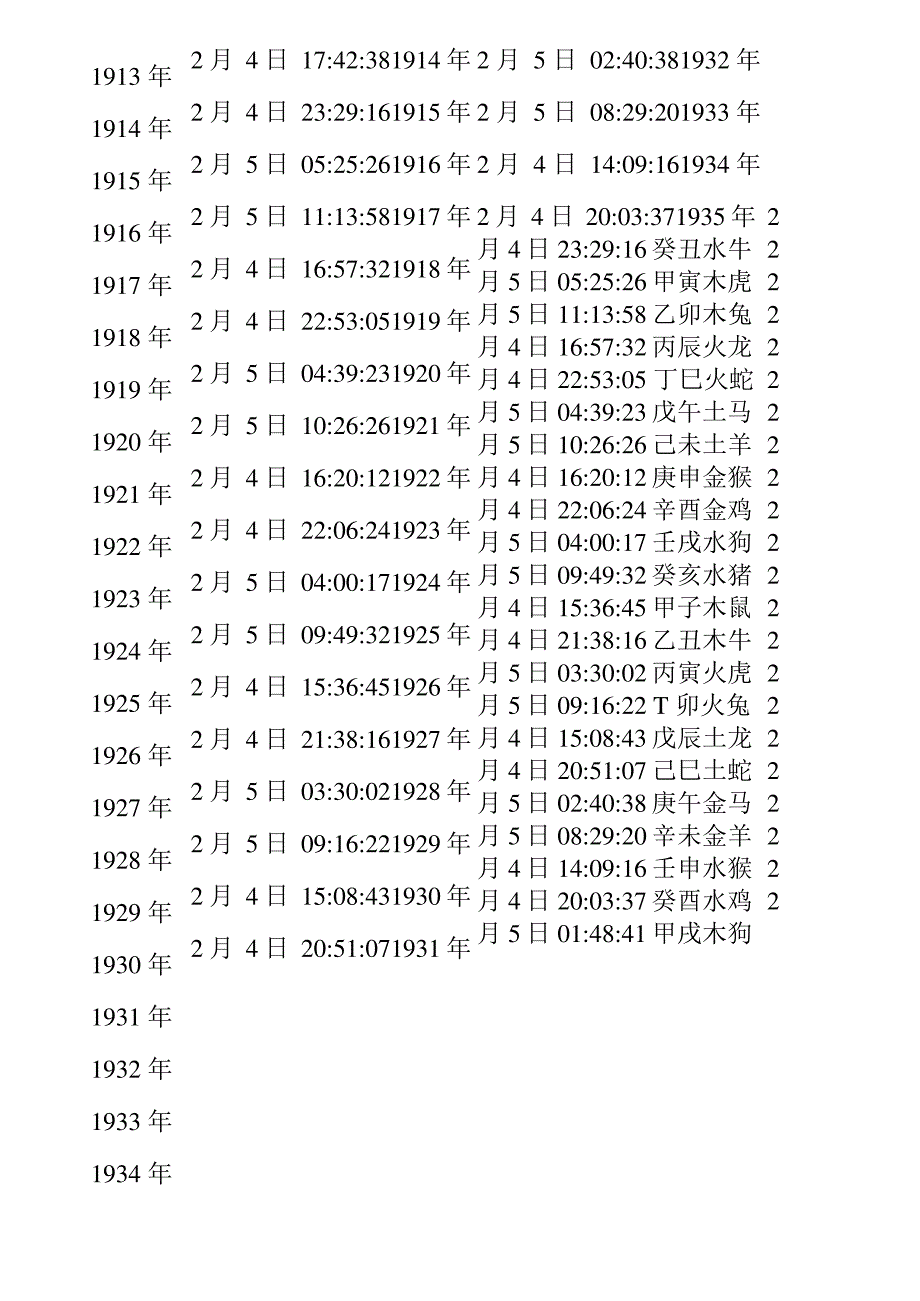 老黄历生肖查询表_第2页