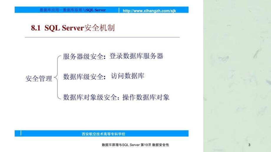 数据库原理与SQLServer第19课数据安全性课件_第3页