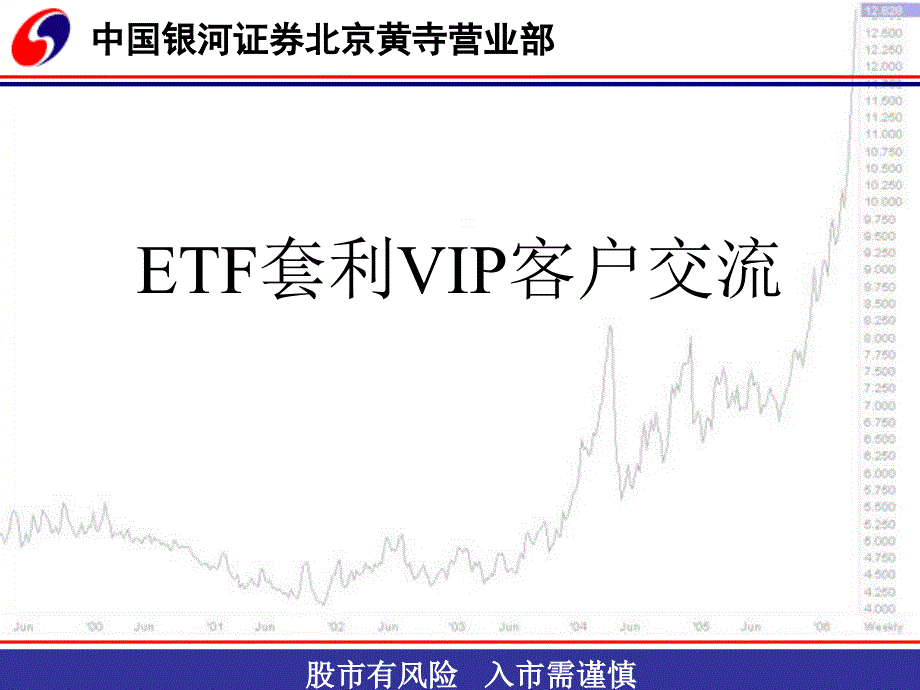 证券投资顾问专业培训：ETF套利VIP客户交流_第1页