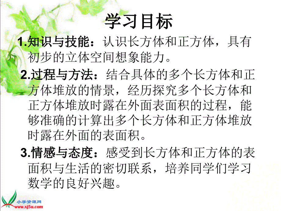 北师大版数学五年级下册《露在外面的面》PPT课件_第2页