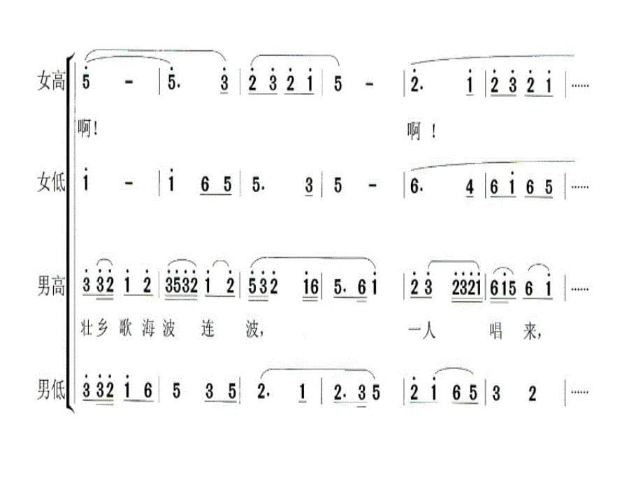 小学五年级上册音乐-千年万代不断歌-接力版(9张)ppt课件_第5页