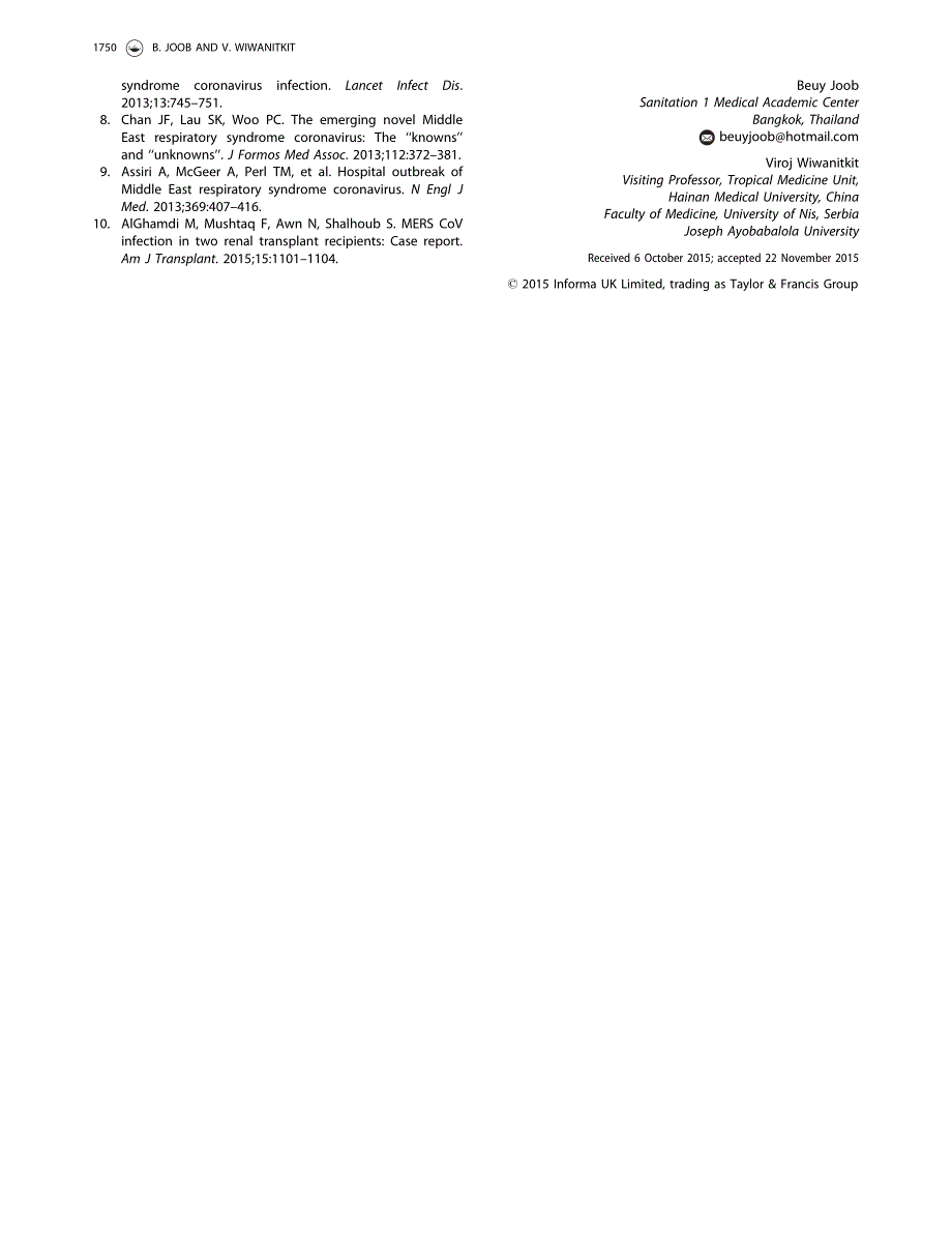 【病毒外文文献】2016 Middle East respiratory syndrome coronavirus infection_ a short note on cases with renal failure problem_第3页