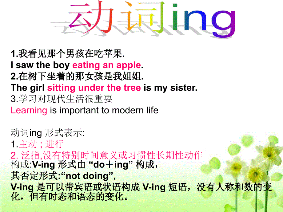 非谓语动词：动词ing形式_第2页