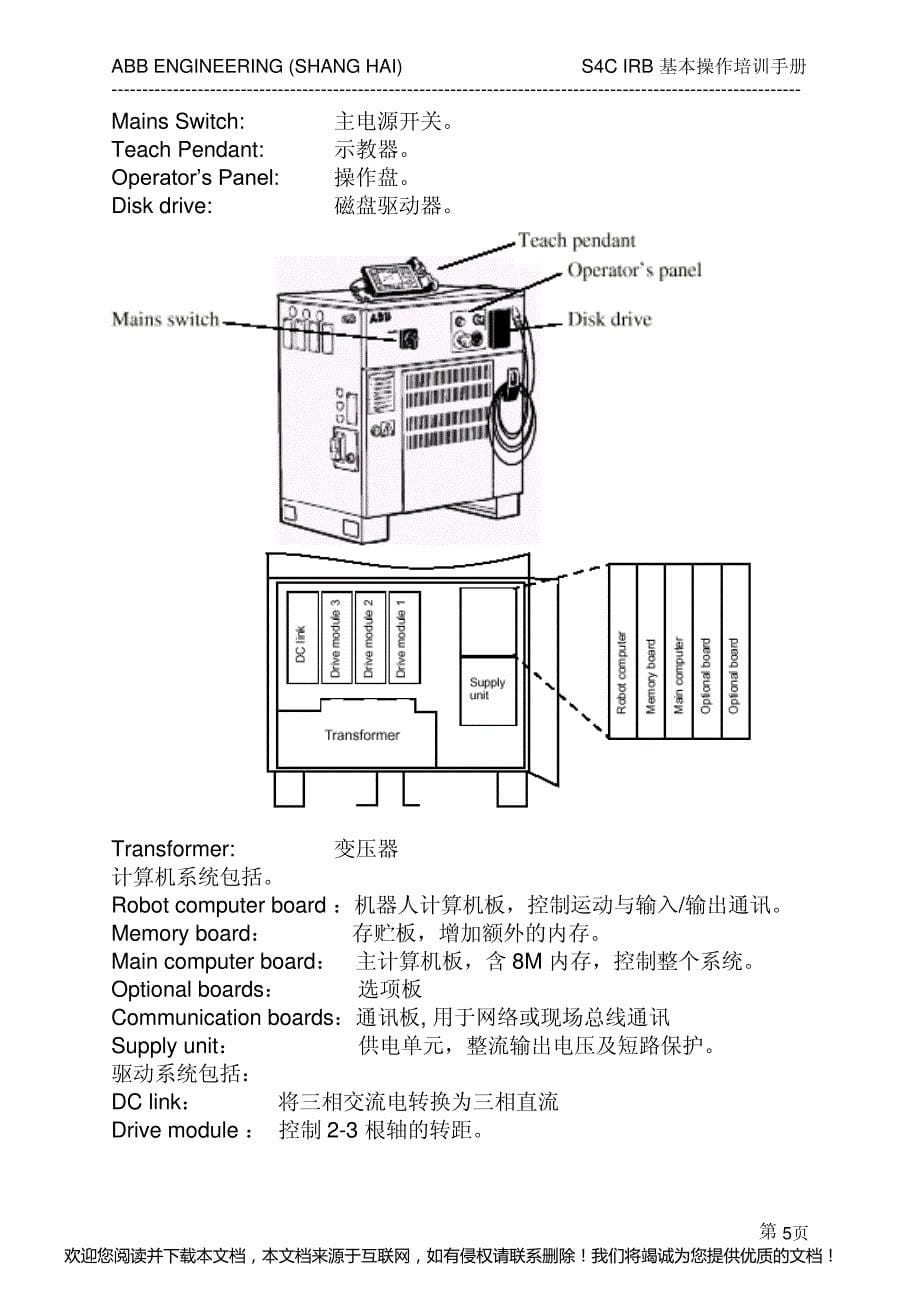 ABB机器人操作维修资料中文版_第5页