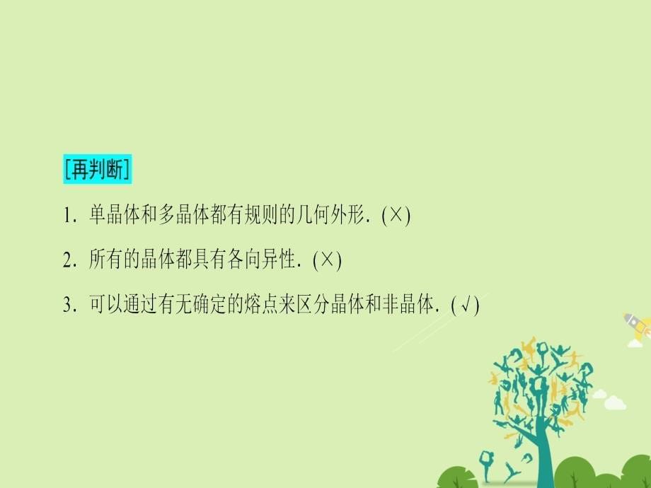 高中物理 第3章 固体和液体 1 晶体和非晶体 2 半导体课件 教科版选修3-3_第5页