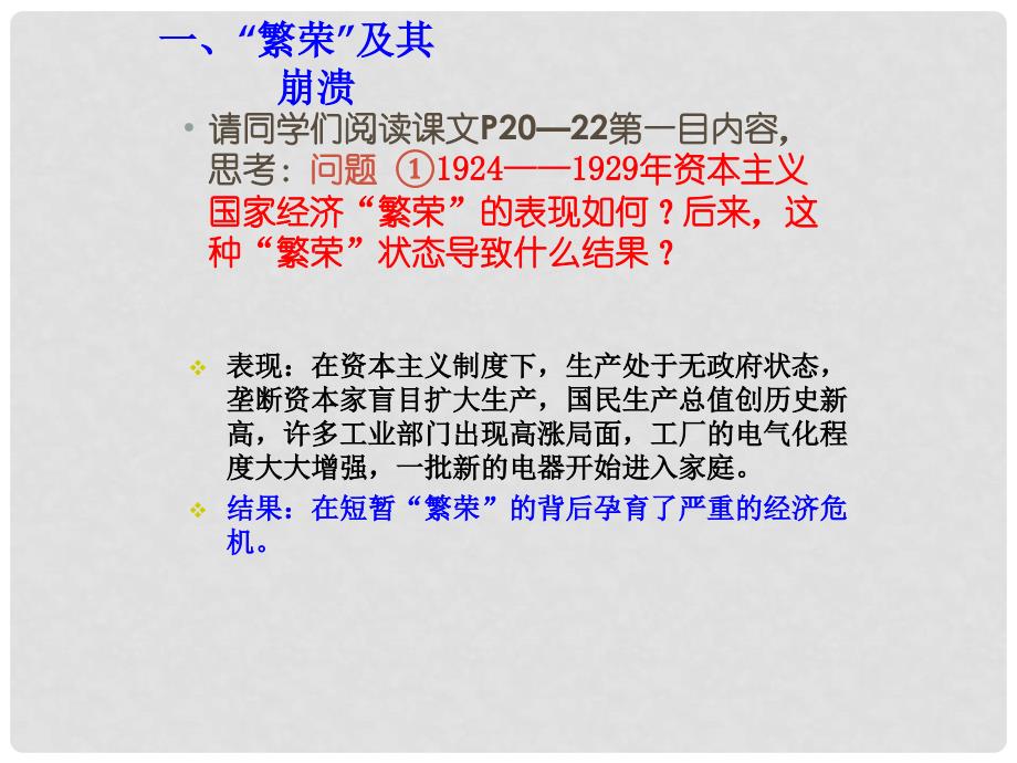 辽宁省灯塔市九年级历史下册 第二单元 第4课 经济大危机课件 新人教版_第3页