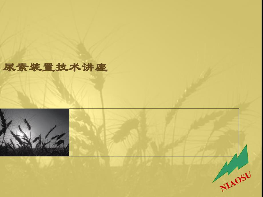 化肥厂尿素装置生产原理及工艺流程_第1页