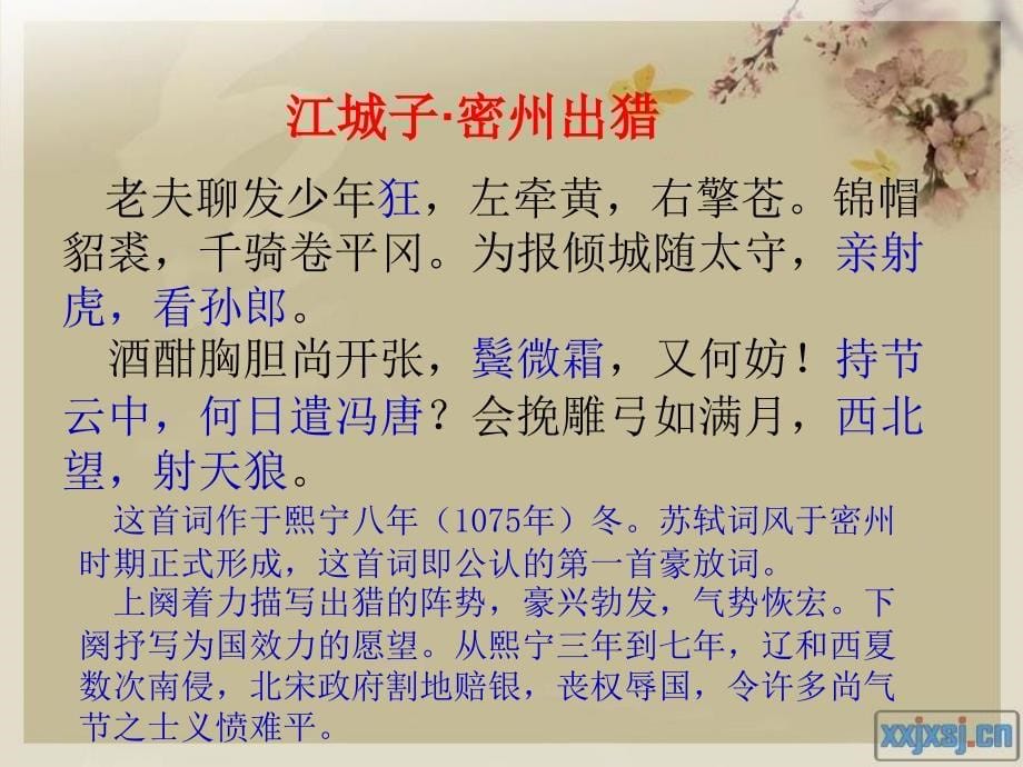 鲁人版唐诗宋词选读苏轼词.ppt_第5页