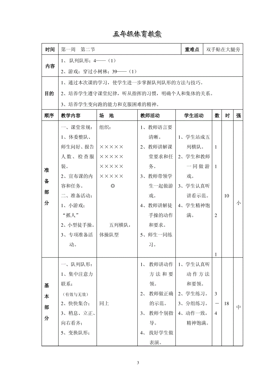 五年级体育教案_第3页