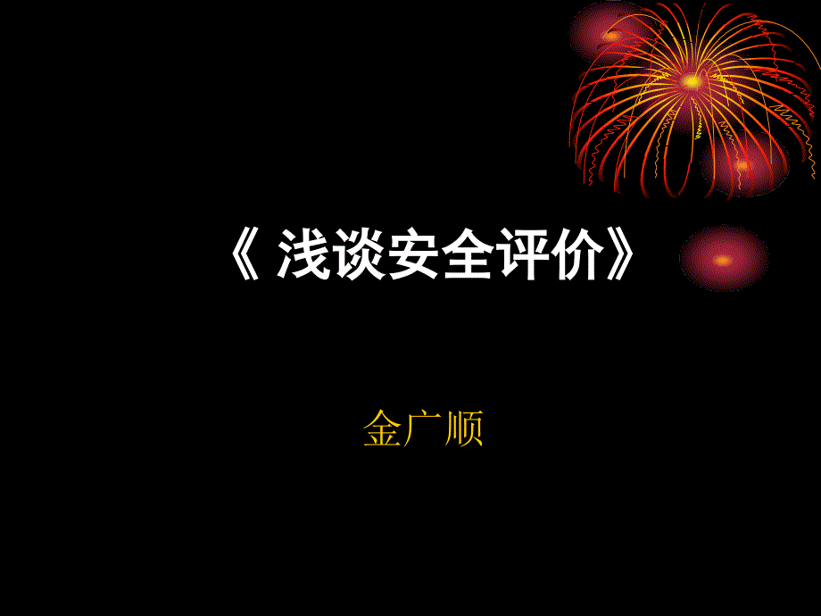 《浅谈安全评价》PPT课件.ppt_第1页