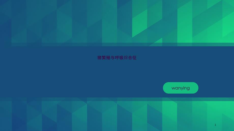 猪繁殖与呼吸综合征ppt课件_第1页