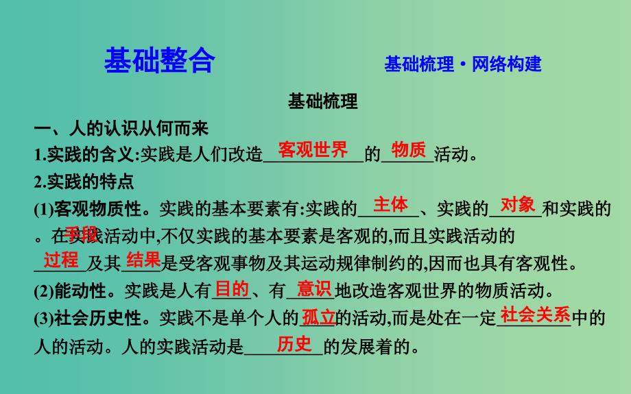 2019届高考政治第一轮复习第二单元探索世界与追求真理第六课求索真理的历程课件新人教版必修4 .ppt_第2页