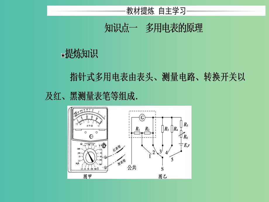 高中物理 第二章 电路 第四节 认识多用电表课件 粤教版选修3-1.ppt_第4页